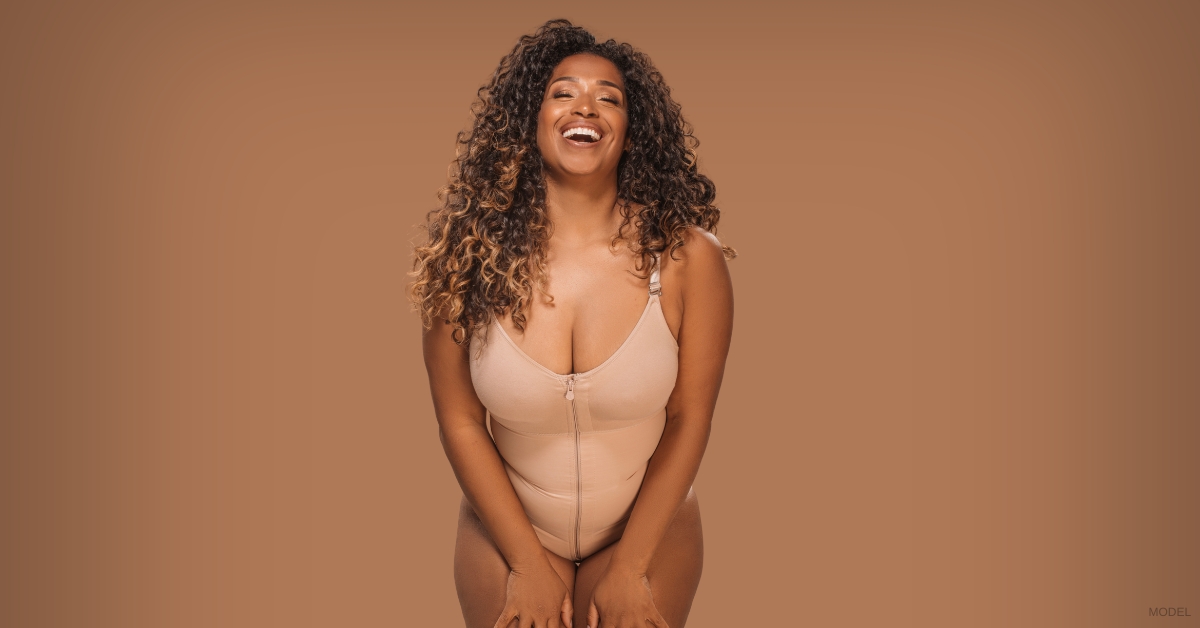 Woman after mommy makeover (Model)